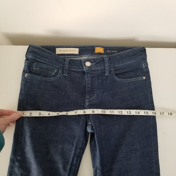 Anthropologie Pilcro Stet Slim Bootcut Jeans Dark Wash Size 26 - Picture 7 of 14